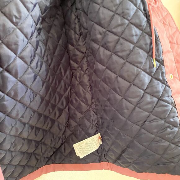 J.Crew Perfect Winter Park Primaloft® Small Berry Pink Detachable Fur Hood Zip - Picture 8 of 16